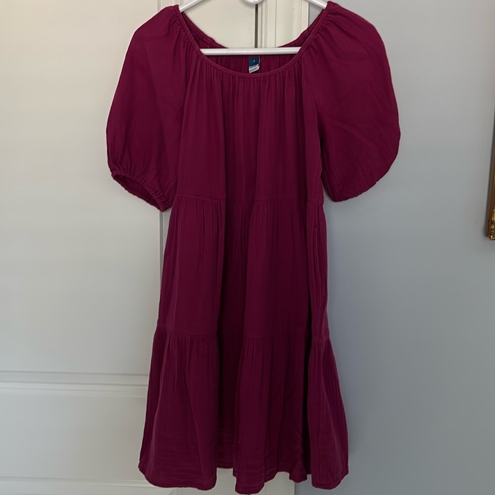 NWT Old Navy tiered, gauze dress with pockets